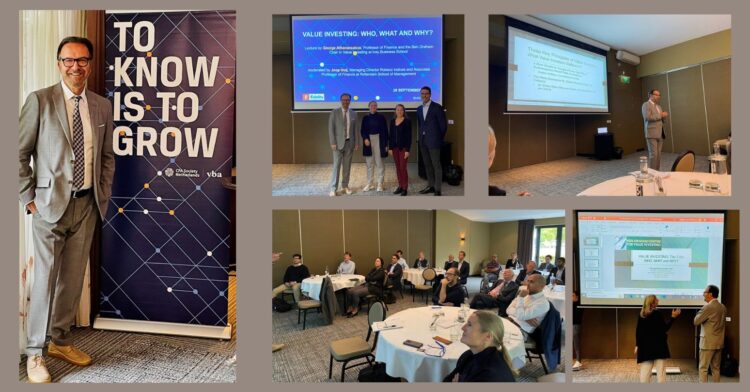 Value Investing Presentation at the CFA Society in Amsterdam Value Investing Presentation at the CFA Society in Amsterdam